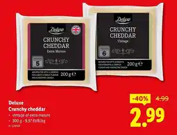 Lidl Deluxe Crunchy cheddar aanbieding