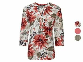 Lidl ESMARA® Blouse met driekwartsmouwen van een linnenmix aanbieding