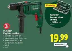 Lidl Parkside Klopboormachine aanbieding
