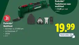 Lidl Parkside Multitool aanbieding