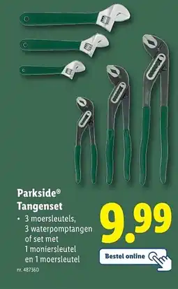 Lidl Parkside tangenset aanbieding