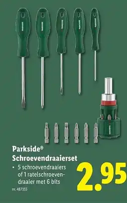 Lidl Parkside schroevendraaierset aanbieding