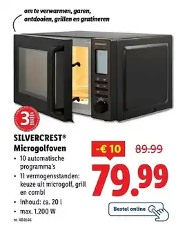 Lidl SILVERCREST Microgolfoven aanbieding