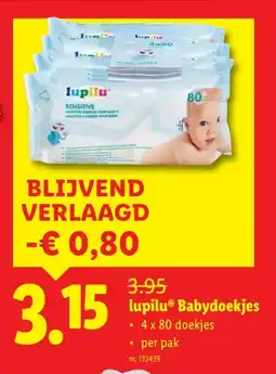 Lidl lupiluⓇ Babydoekjes aanbieding