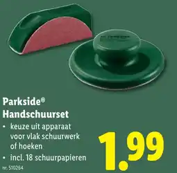 Lidl ParksideⓇ Handschuurset aanbieding