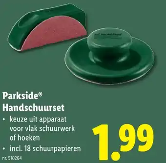 Lidl ParksideⓇ Handschuurset aanbieding
