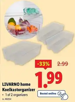 Lidl LIVARNO home Koelkastorganizer aanbieding