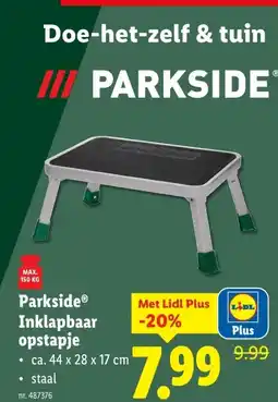 Lidl ParksideⓇ Inklapbaar opstapje aanbieding