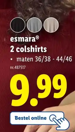Lidl esmaraⓇ 2 colshirts aanbieding