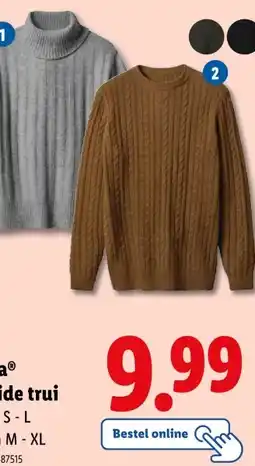 Lidl esmaraⓇ Gebreide trui aanbieding