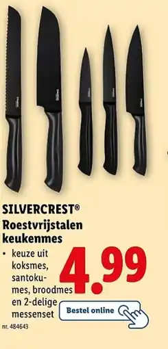 Lidl Silvercrest roestvrijstalen keukenmes aanbieding
