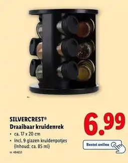 Lidl SILVERCREST Draaibaar kruidenrek aanbieding