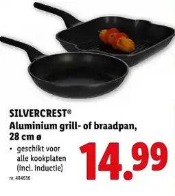 Lidl SILVERCREST Aluminium grill of braadpan aanbieding