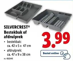 Lidl SILVERCREST Bestekbak of afdruiprek aanbieding