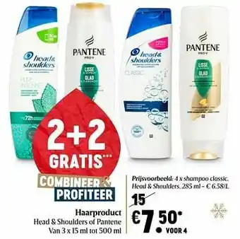 Delhaize Shampoo classic head + shoulders aanbieding