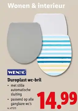 Lidl Duroplast WC-bril aanbieding