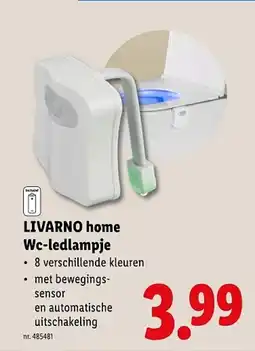 Lidl LIVARNO home WC-ledlampje aanbieding