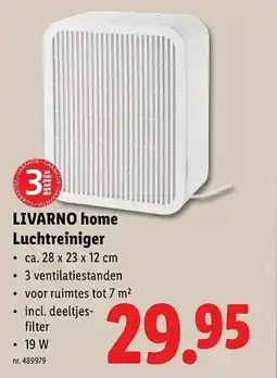 Lidl LIVARNO home Luchtreiniger aanbieding