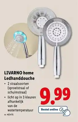 Lidl LIVARNO home Ledhanddouche aanbieding