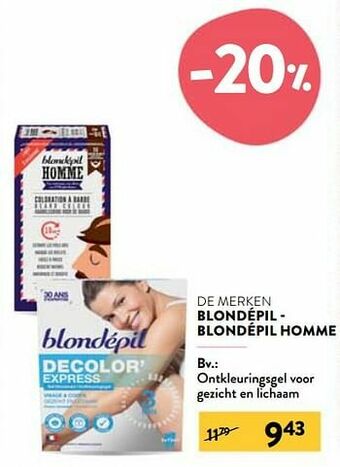Ontkleuringsgel voor gezicht en lichaam