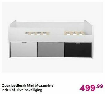Baby & Tiener Quax bedbank mini mezzanine aanbieding