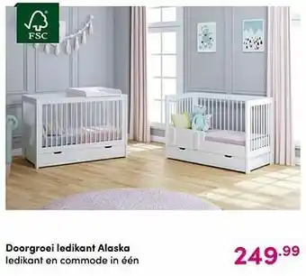 Baby & Tiener Doorgroei ledikant alaska aanbieding