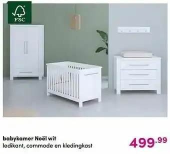Baby & Tiener Babykamer noël wit aanbieding