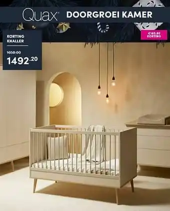 Baby & Tiener Quax doorgroei babykamer flow clay + oak aanbieding