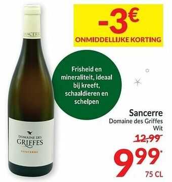Intermarché Sancerre domaine des griffes wit aanbieding