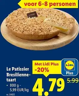 Lidl Le Patissier Bresilienne taart aanbieding