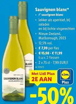 Lidl Sauvignon blanc aanbieding
