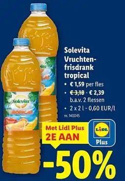 Lidl Solevita Vruchtenfrisdrank tropical aanbieding