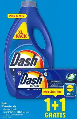 Lidl Dash Witter dan wit aanbieding