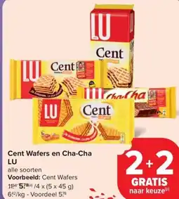 Carrefour Market LU Cent Wafers en Cha-Cha aanbieding