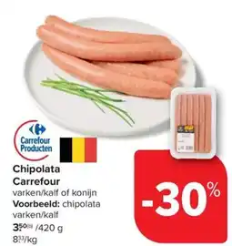 Carrefour Market Chipolata Carrefour aanbieding