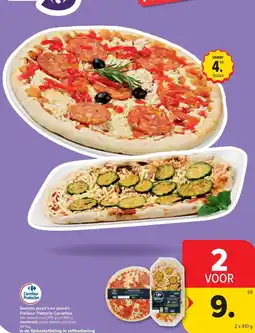 Carrefour Market Gamma pizza's en pinsa's Traiteur Trattoria Carrefour aanbieding