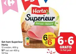 Carrefour Market Herta Set ham Superieur aanbieding
