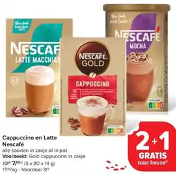 Carrefour Market Nescafé Cappuccino en Latte aanbieding