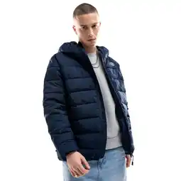 Decathlon Heren Lifestyle waterbestendig puffer jack Argus Blauw aanbieding