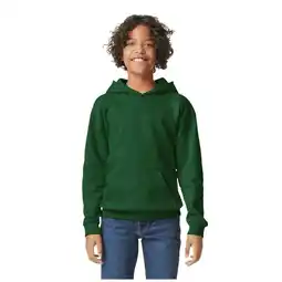 Decathlon Kinder/Kids Softstyle Plain Fleece Midweight Hoodie (Bosgroen) aanbieding