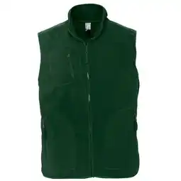 Decathlon Volwassen uniseks fleece vest van Noorwegen (Dennengroen) aanbieding