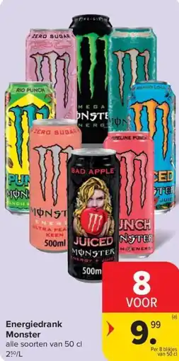 Carrefour Market Monster Energiedrank aanbieding