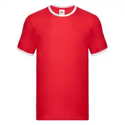 Decathlon Heren Ringer TShirt (Rood/Wit) aanbieding