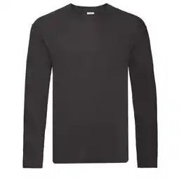 Decathlon Heren Origineel Tshirt met lange mouwen (Zwart) aanbieding