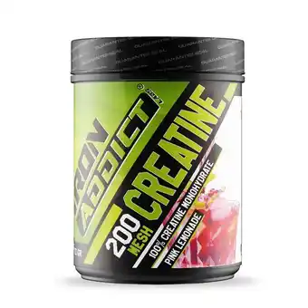 Decathlon 100% Creatine Monohydraat 200 Mesh - 300g Roze Limonade Iron Addict Labs aanbieding