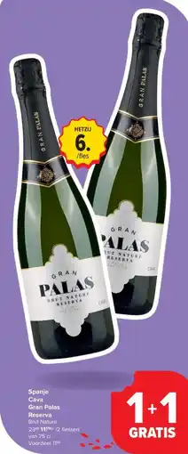 Carrefour Market Cava Gran Palas Reserva Brut Nature aanbieding