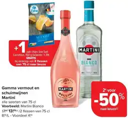 Carrefour Market Martini Gamma vermout en schuimwijnen aanbieding