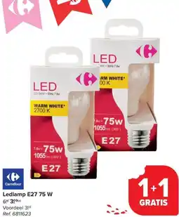 Carrefour Market Ledlamp E27 75 W aanbieding