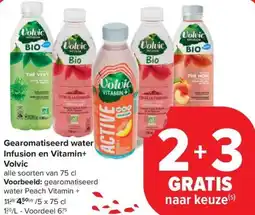 Carrefour Market Volvic Gearomatiseerd water Infusion en Vitamin+ aanbieding
