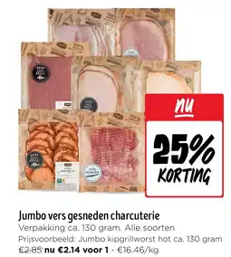 Jumbo Jumbo vers gesneden charcuterie aanbieding